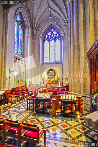 Image of interior of a national cathedral gothic classic architecture