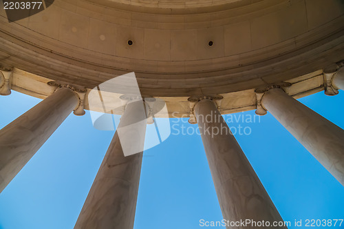 Image of neoclassical ionic architectural details