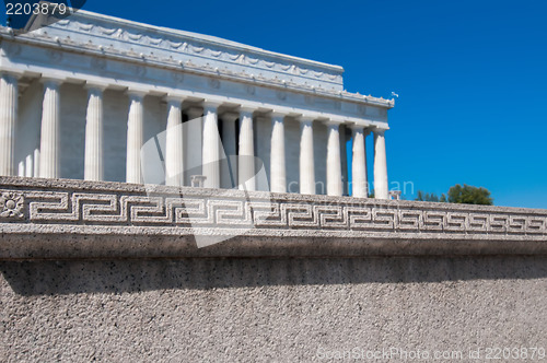 Image of Abraham Lincoln Memorial in Washington DC USA