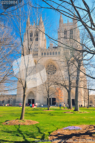 Image of national cathedral washington dc - april 5, 2013