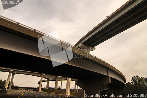 Image of interstate highway bridges