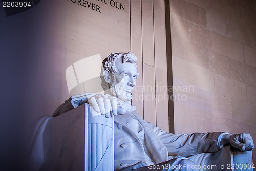 Image of Abraham Lincoln Memorial in Washington DC USA