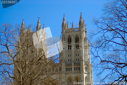 Image of national cathedral washington dc - april 5, 2013