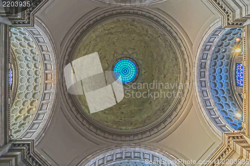 Image of The interior of the dome of the museum in Washington, DC.