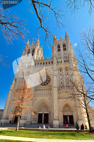 Image of national cathedral washington dc - april 5, 2013