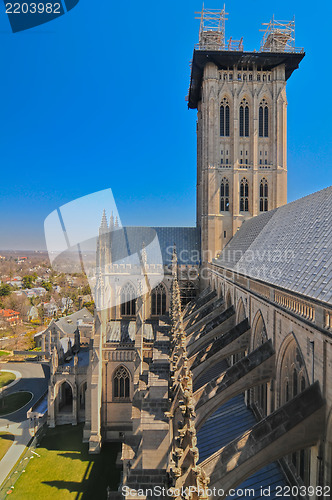 Image of national cathedral washington dc - april 5, 2013