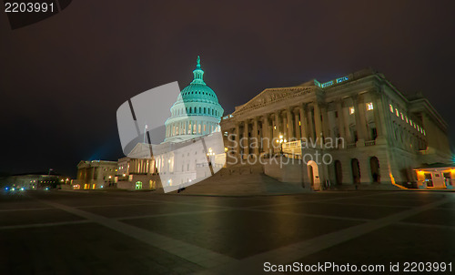 Image of US Capitol Building in spring- Washington DC, United States