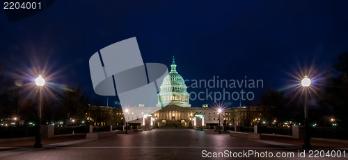 Image of US Capitol Building in spring- Washington DC, United States