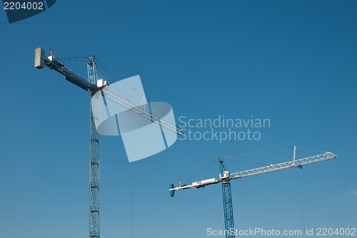Image of building construction crane