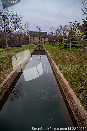 Image of old mill in washington dc at mount vernon