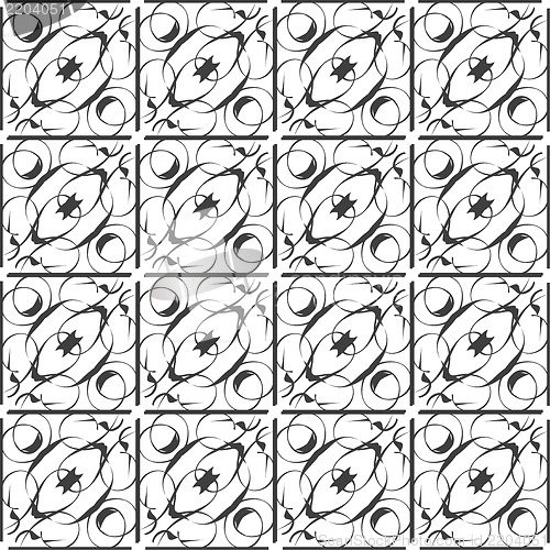 Image of abstract monochrome curved lines seamless