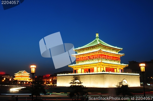 Image of Bell Tower in Xian, China