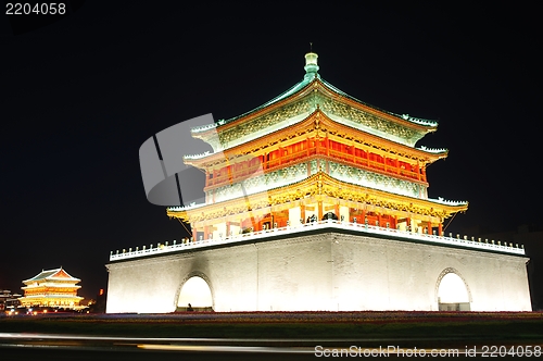 Image of Bell Tower in Xian, China