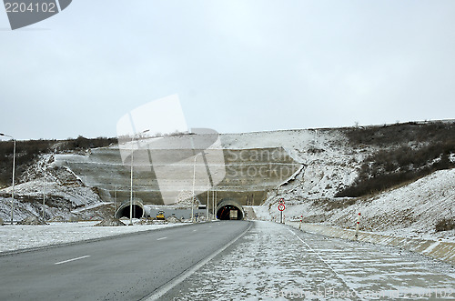 Image of road and tunnel