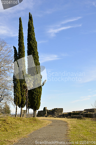Image of landscape amid the ruins in Georgia