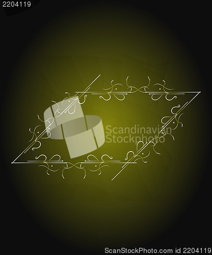 Image of Luxury golden vintage background with design elements