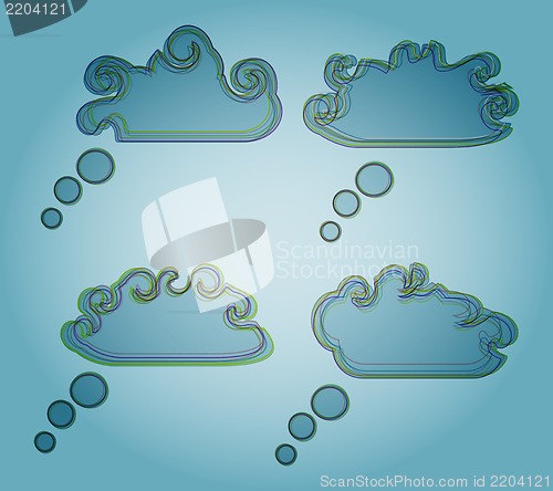 Image of set of clouds