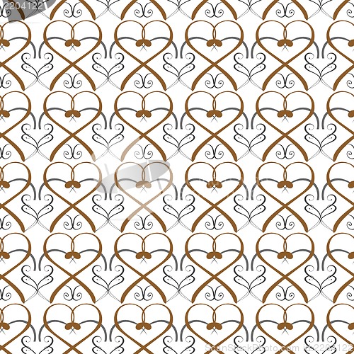 Image of calligraphy penmanship decorative seamless background