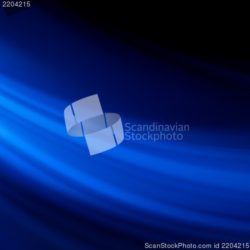 Image of Blue smooth twist light lines background. EPS 8