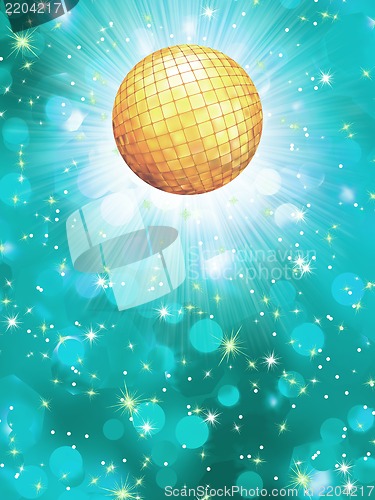 Image of Blue party background. EPS 10