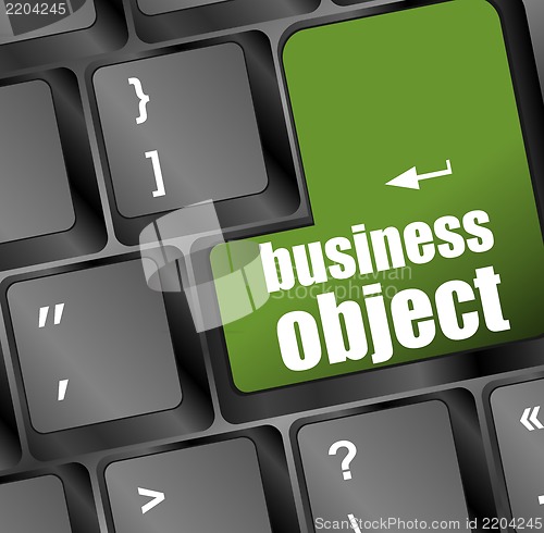 Image of business object - social concepts on computer keyboard