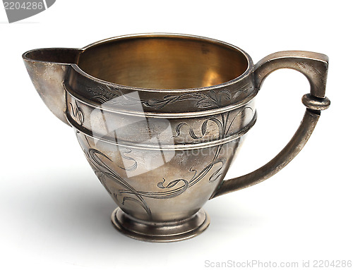 Image of Antiquarian silver jug for milk