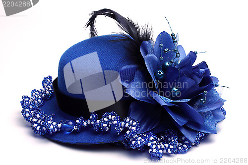 Image of Blue hat and necklace