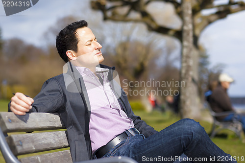 Image of relaxing man