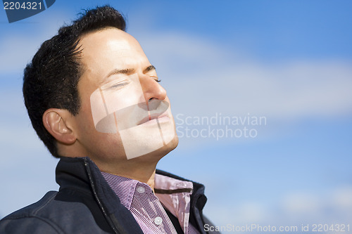 Image of relaxing man