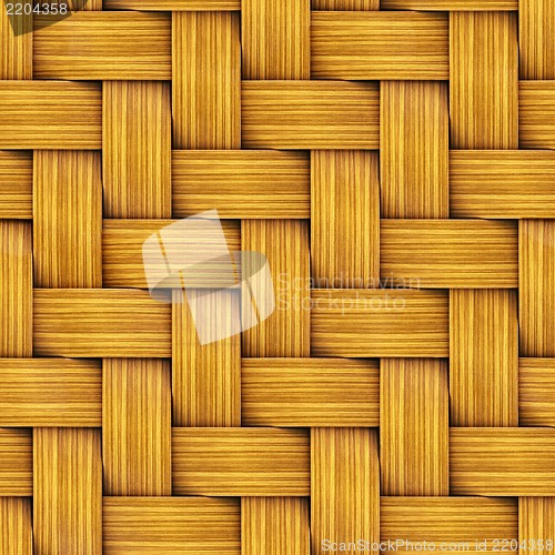 Image of Seamless Texture of Wooden Rattan.