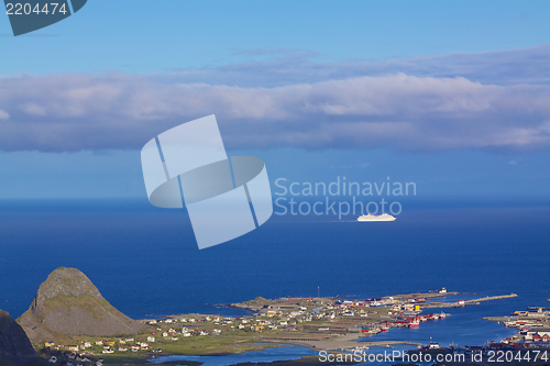 Image of Sailing by norwegian coast