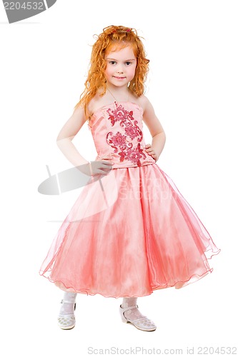 Image of Cute little redhead girl