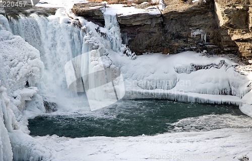 Image of Icy waterfalls