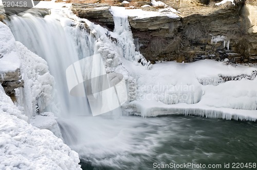 Image of Icy waterfall