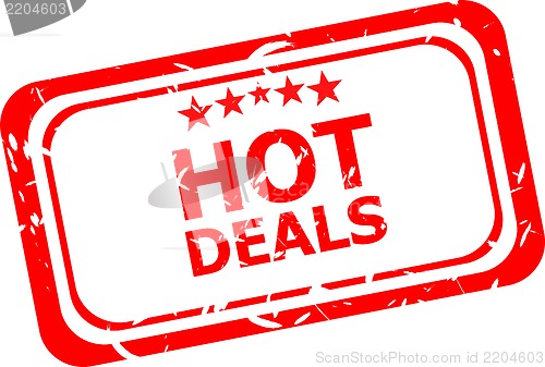 Image of Grunge hot deal rubber stamp