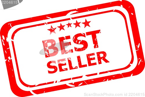 Image of Best seller rubber stamp illustration