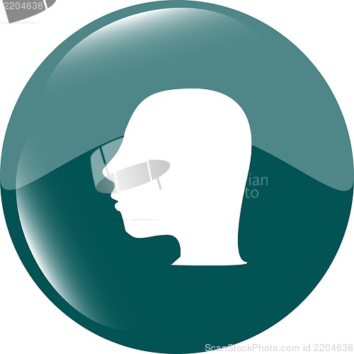 Image of Idea head icon button