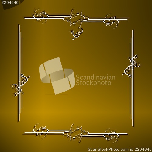 Image of Luxury seamless golden floral wallpaper