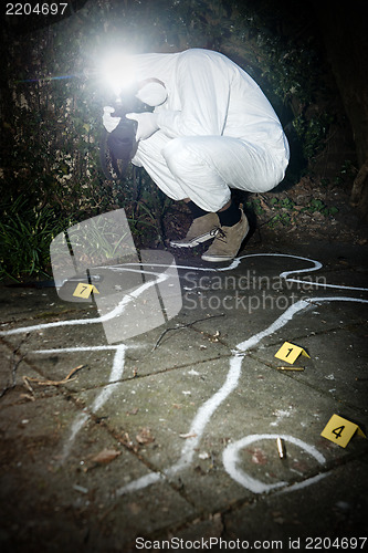 Image of Crime scene photographer