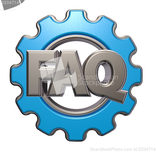 Image of faq and gear wheel