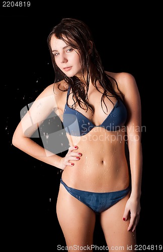 Image of sexy body of young attractive woman