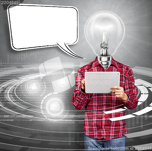 Image of Lamp Head Man With Touch Pad