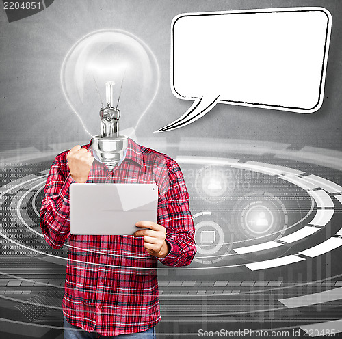 Image of Lamp Head Man With Touch Pad