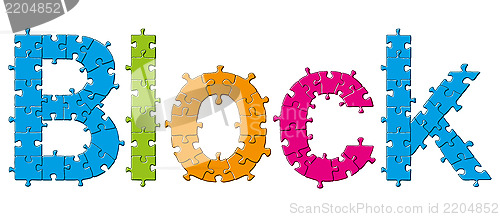 Image of Puzzle Jigsaw Alphabet Letters