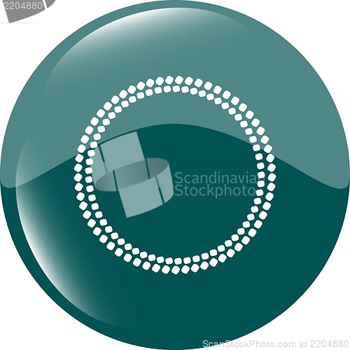 Image of glossy web buttons with abstract circles