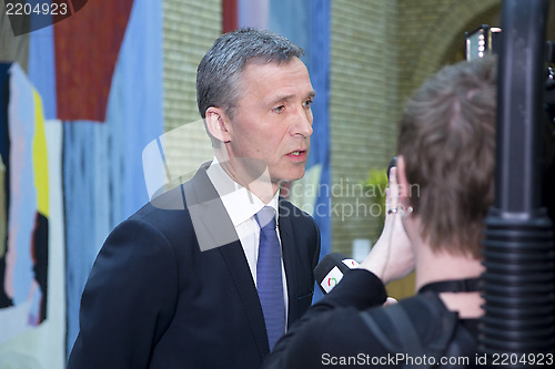 Image of Norwegian Prime Minister Jens Stoltenberg