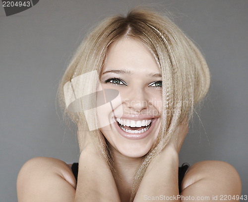 Image of laughing woman