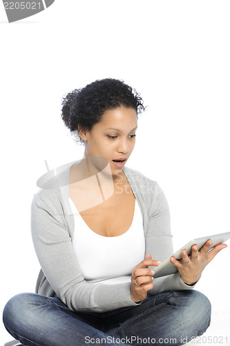 Image of Woman with ipad