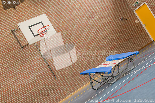 Image of Interior of a gym at school