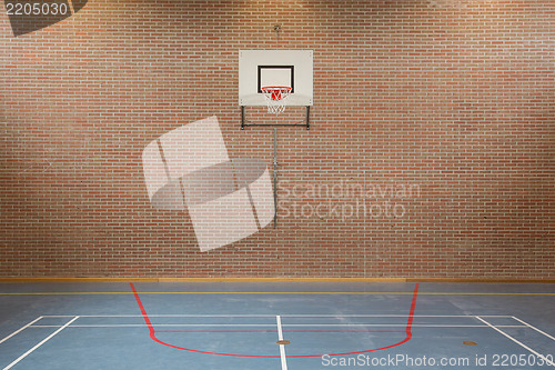 Image of Interior of a gym at school